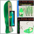 13" Oki Kingfisher/A-TOM-MIK Combo's Green Casper/Green Glow Meat Rig (3 pcs)