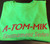 Breathable polyester A-TOM-MIK T's- Neon Green (Men/Women's)