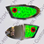 Custom King Size Chrome UV Chart. Frog (2pk)