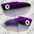 Custom King Size Black/Purple Glow