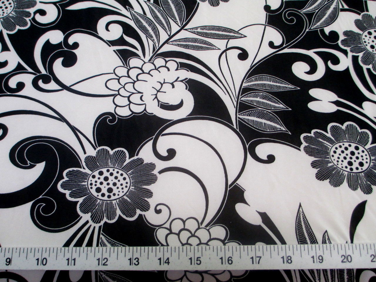 black and white jersey fabric