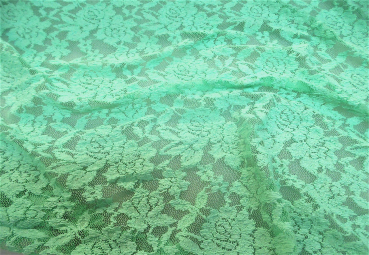 mint green sheer fabric