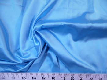 Discount Fabric Charmeuse Silky Bridal Satin Apparel Aqua Blue CS13