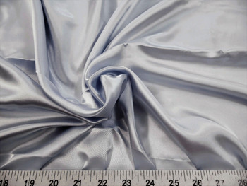 Discount Fabric Charmeuse Silky Bridal Satin Apparel Silver CS15 Discount Fabric Charmeuse Silky Bridal Satin Apparel Silver CS15