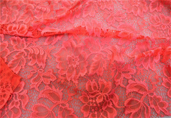 Discount Fabric Stretch Mesh Lace Pink Sherbet Embroidered Floral Sheer A500 Discount Fabric Stretch Mesh Lace Pink Sherbet Embroidered Floral Sheer A500