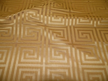 Fabric Robert Allen Beacon Hill Helene Key Warm Gold Silk Drapery HH37