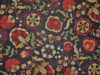 Belle Maison Daphine Linen Upholstery Drapery Fabric Harvest Floral NN47 Belle Maison Daphine Linen Upholstery Drapery Fabric Harvest Floral NN47