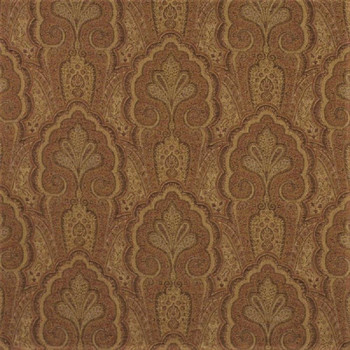 Fabric Robert Allen Beacon Hill Ashland Clay Linen Wool Floral Drapery HH40
