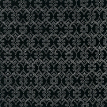 Fabric Robert Allen Beacon Hill Fenerty Black and White Dots Upholstery *J40