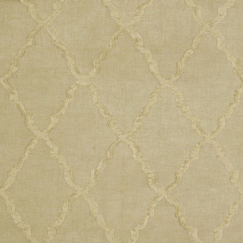 Fabric Robert Allen Beacon Hill Deblois Linen Embroidered Lattice Drapery II31