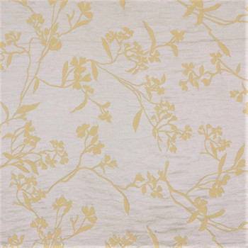 Fabric Robert Allen Beacon Hill Thale Cress Yellow Lotus Embroidery Silk II15