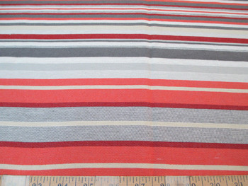 Discount Fabric Richloom Upholstery Drapery Bannister Coral Stripe LL40 Discount Fabric Richloom Upholstery Drapery Bannister Coral Stripe LL40