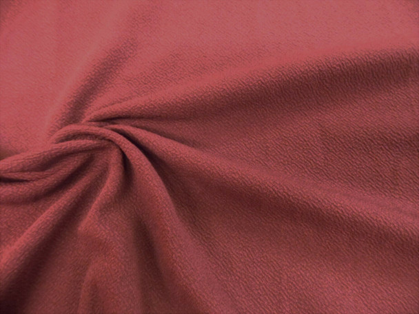 Liverpool Textured Fabric 4 way Stretch Scuba Marsala Rose K405