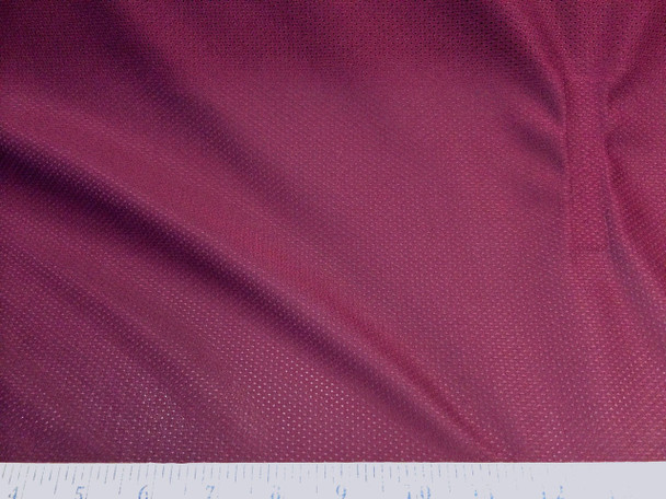 Discount Fabric  Athletic Sports Mesh Burgundy LY945