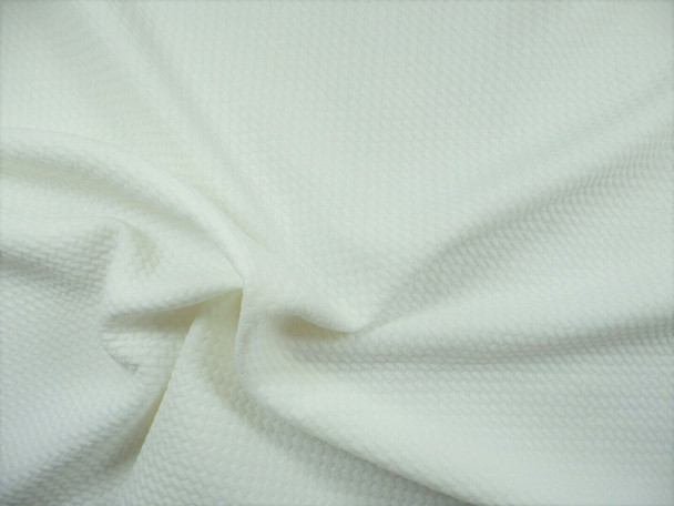 Bullet Textured Liverpool Fabric 4 way Stretch Ivory U36