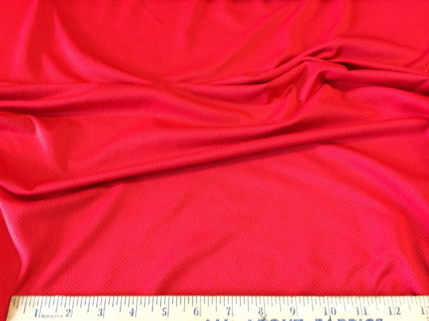 Discount Fabric Polyester Lycra Spandex Athletic Sports Mesh Red LY943