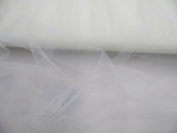 Nylon Tulle Sheer Fabric White 54 inch wide DD300