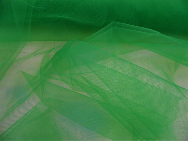 Nylon Tulle Sheer Fabric Kelly Green 54 inch wide DD305