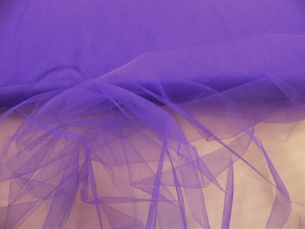 Nylon Tulle Sheer Fabric Purple 54 inch wide DD314