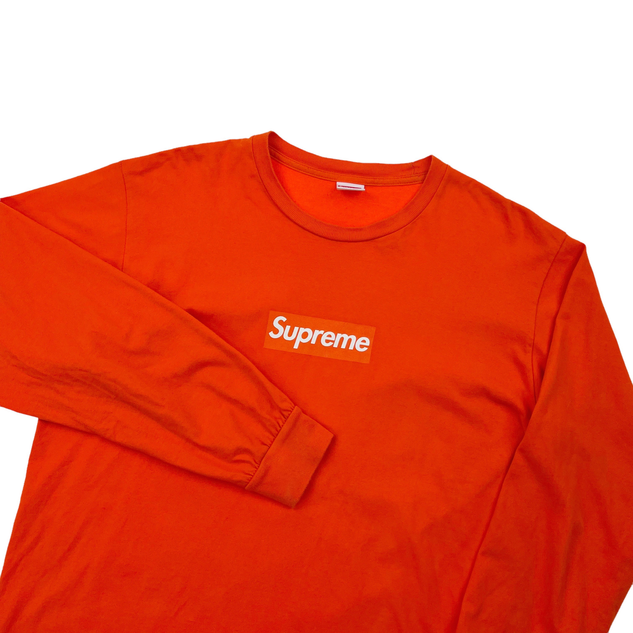 Supreme Box Logo Long-Sleeve Tee 'Orange' | Men's Size L