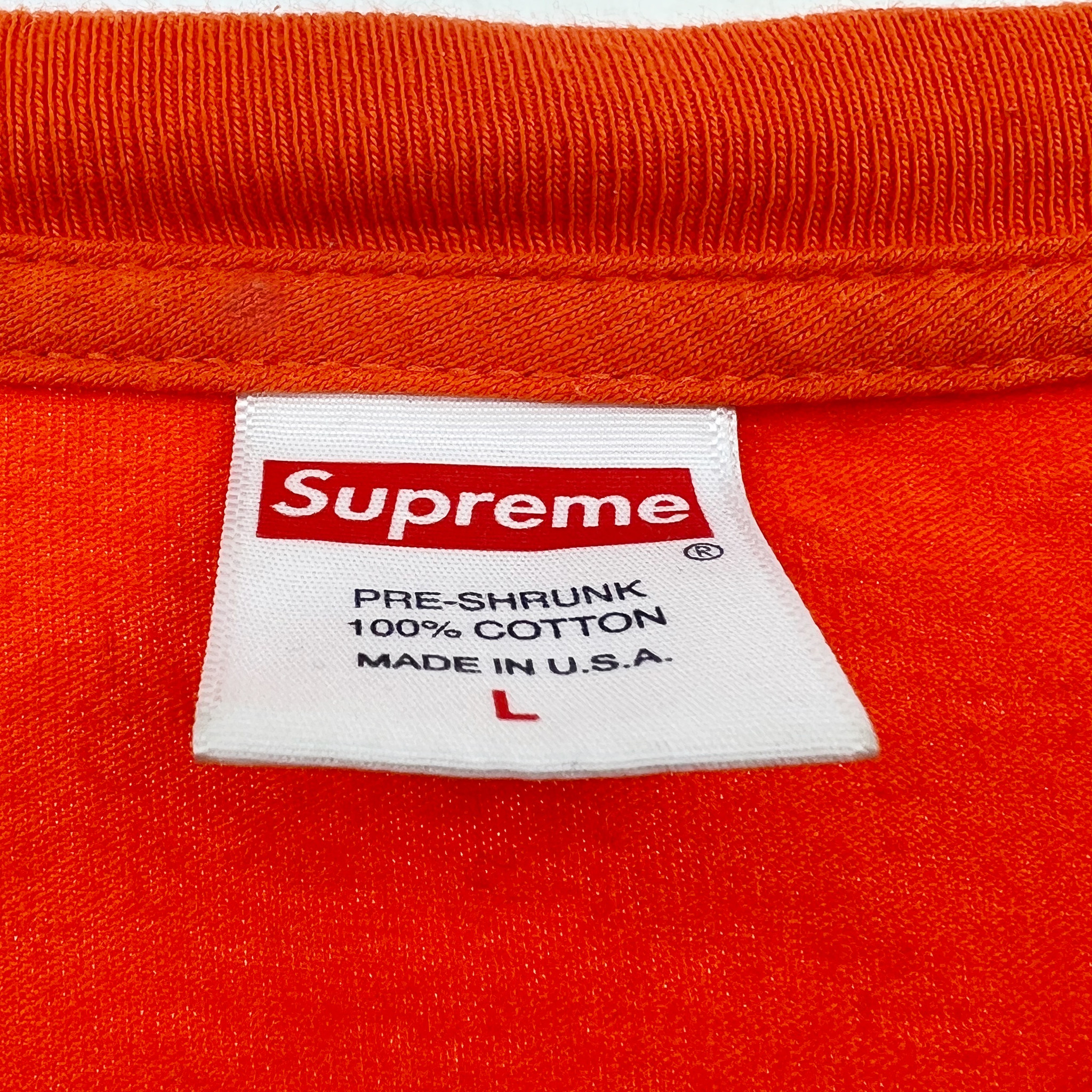 Supreme Orange Box Logo Long Sleeve T Shirt - Oliver's Archive
