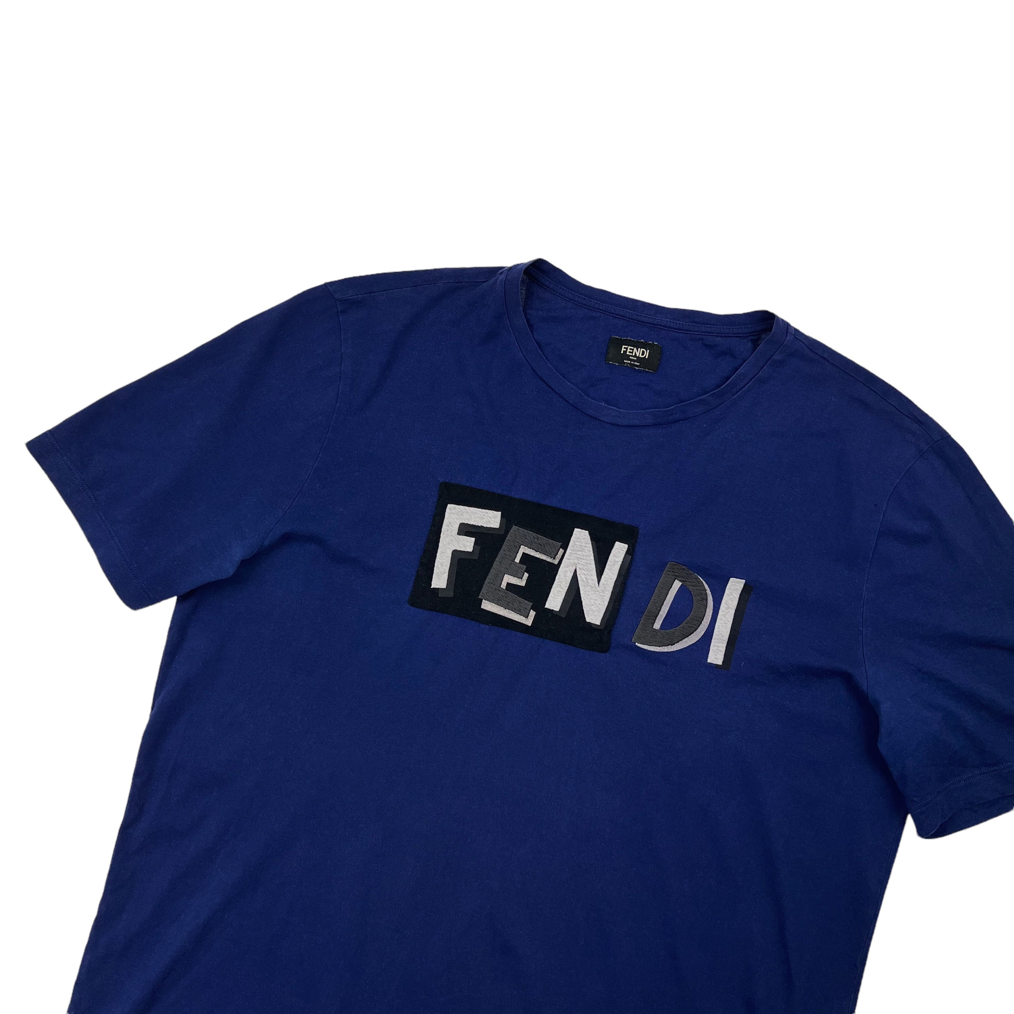 fendi embroidered t shirt