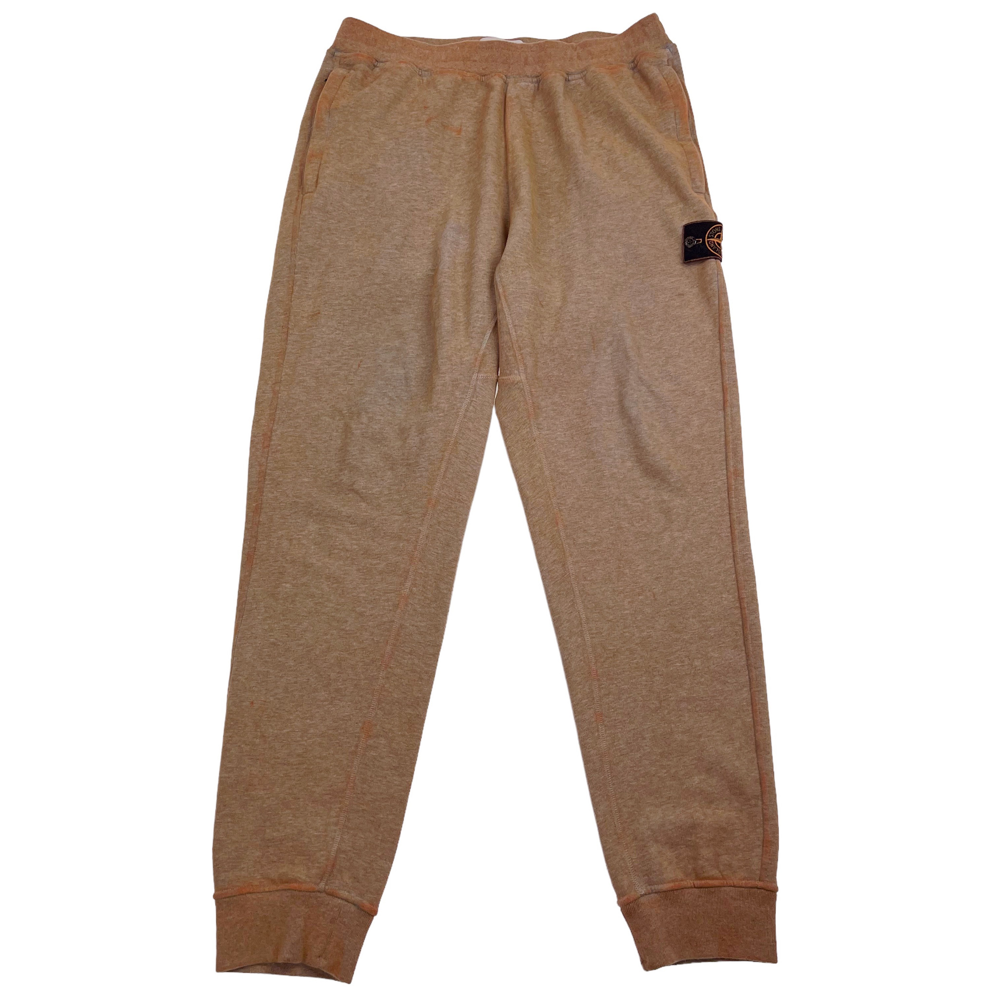 パンツ STONE  Dust Colour Treatment Fleec Stone Island Orange Dust Treatment Sweatpants - Oliver's Archive