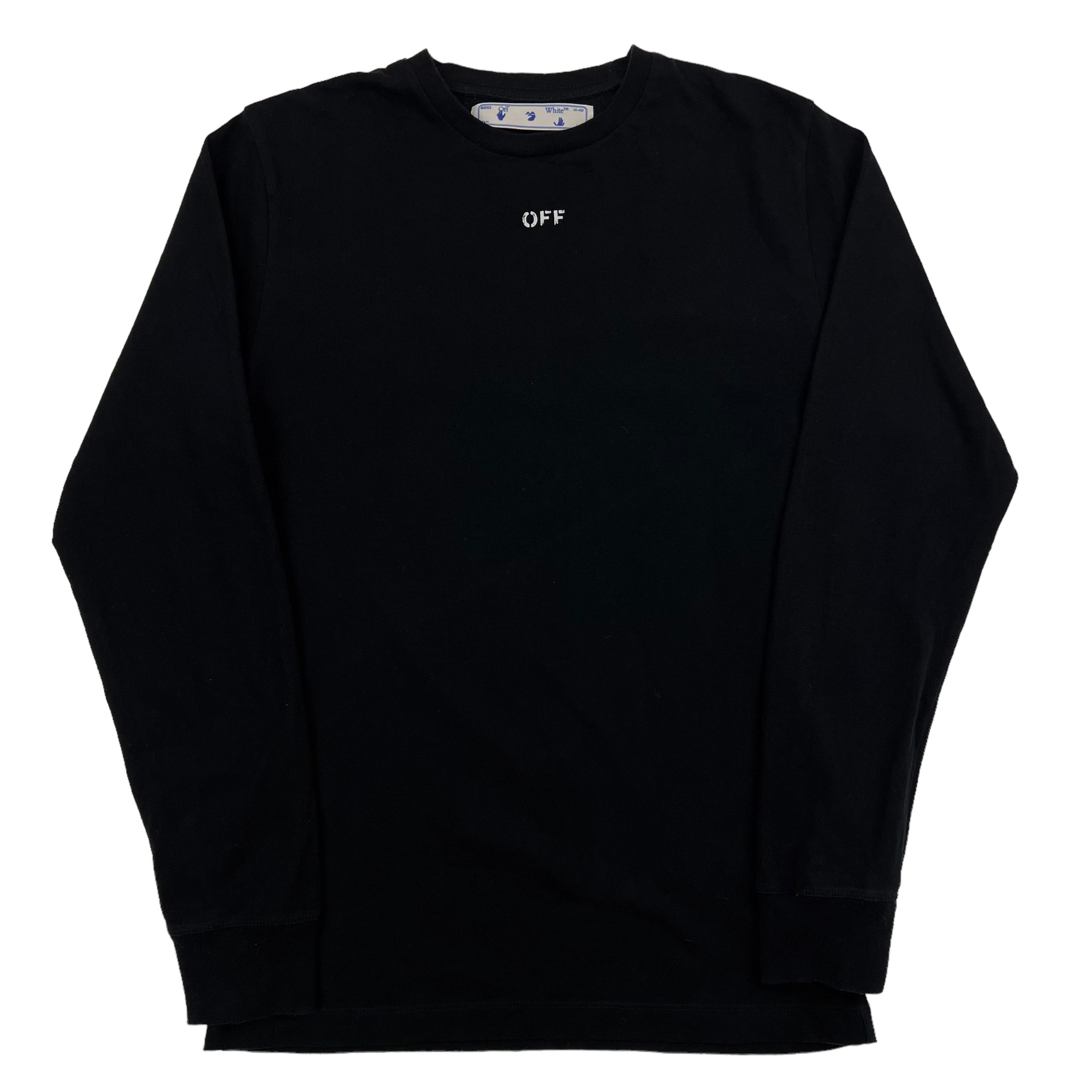 Off-White Stencil Arrows Long Sleeve T Shirt - Oliver's Archive