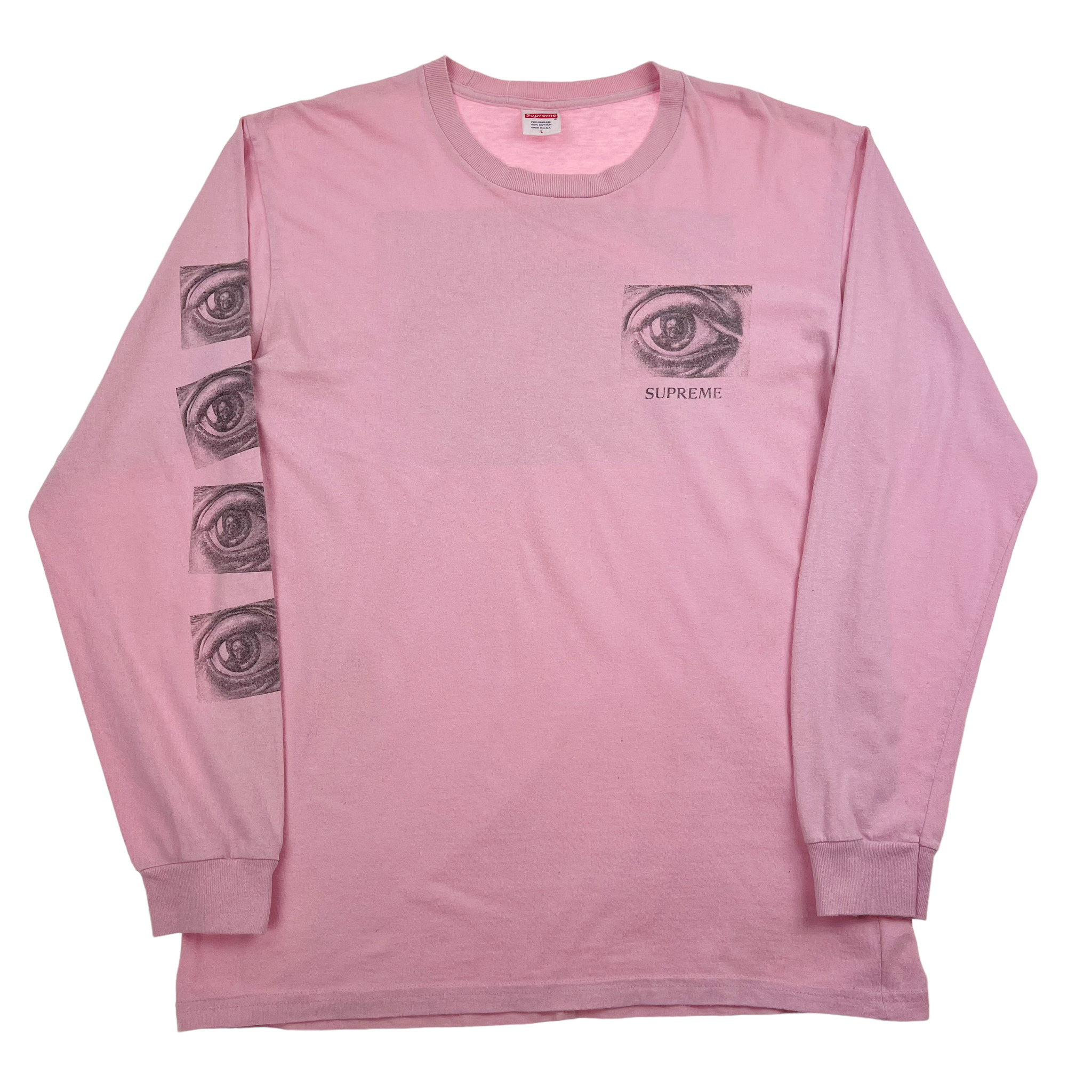 Supreme x M.C. Escher Long Sleeve T Shirt Pink - Oliver's Archive