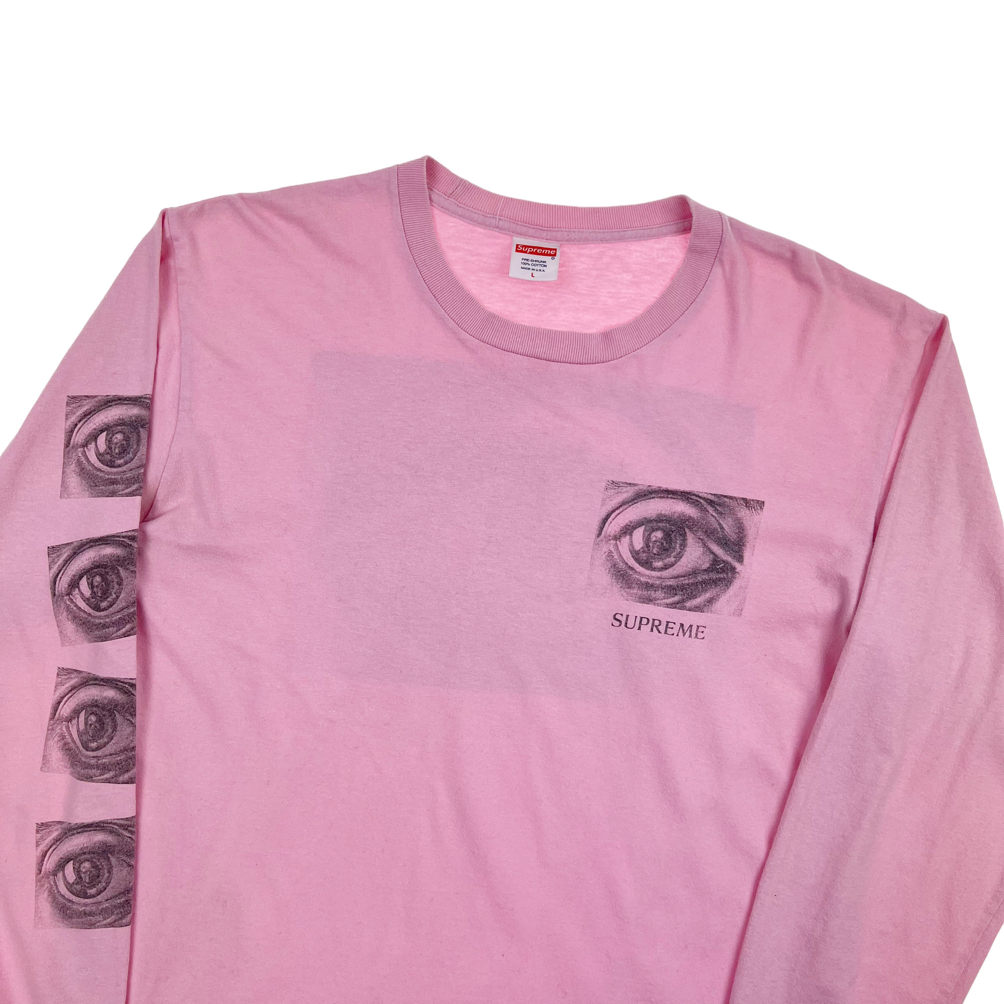 Supreme x M.C. Escher Long Sleeve T Shirt Pink - Oliver's Archive