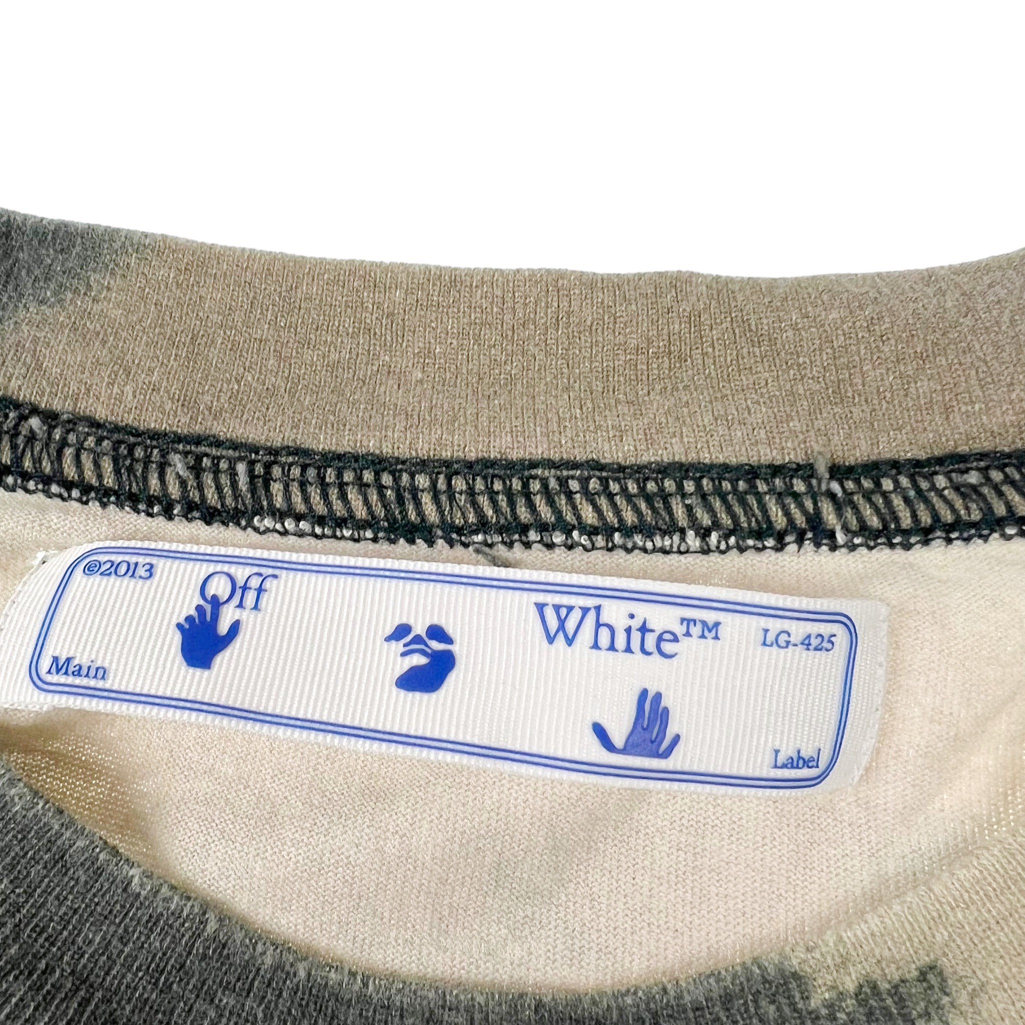 Off-White Spray Camo Stencil Arrows T Shirt - Oliver's Archive