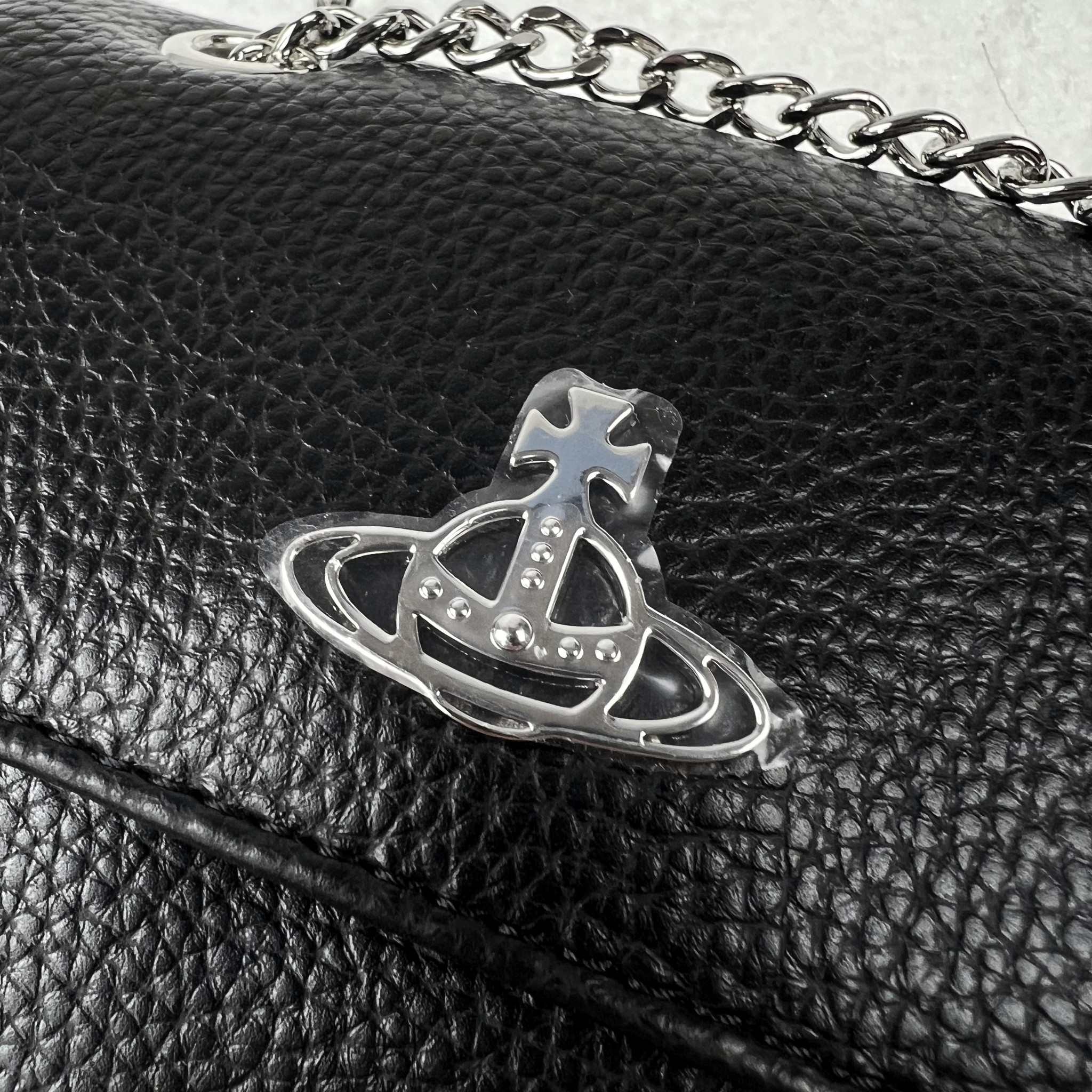 ◆Vivienne Westwood◆RE-VEGAN GRAINショルダーバッグS Vivienne Westwood Re-Vegan Grain Small Purse With Chain