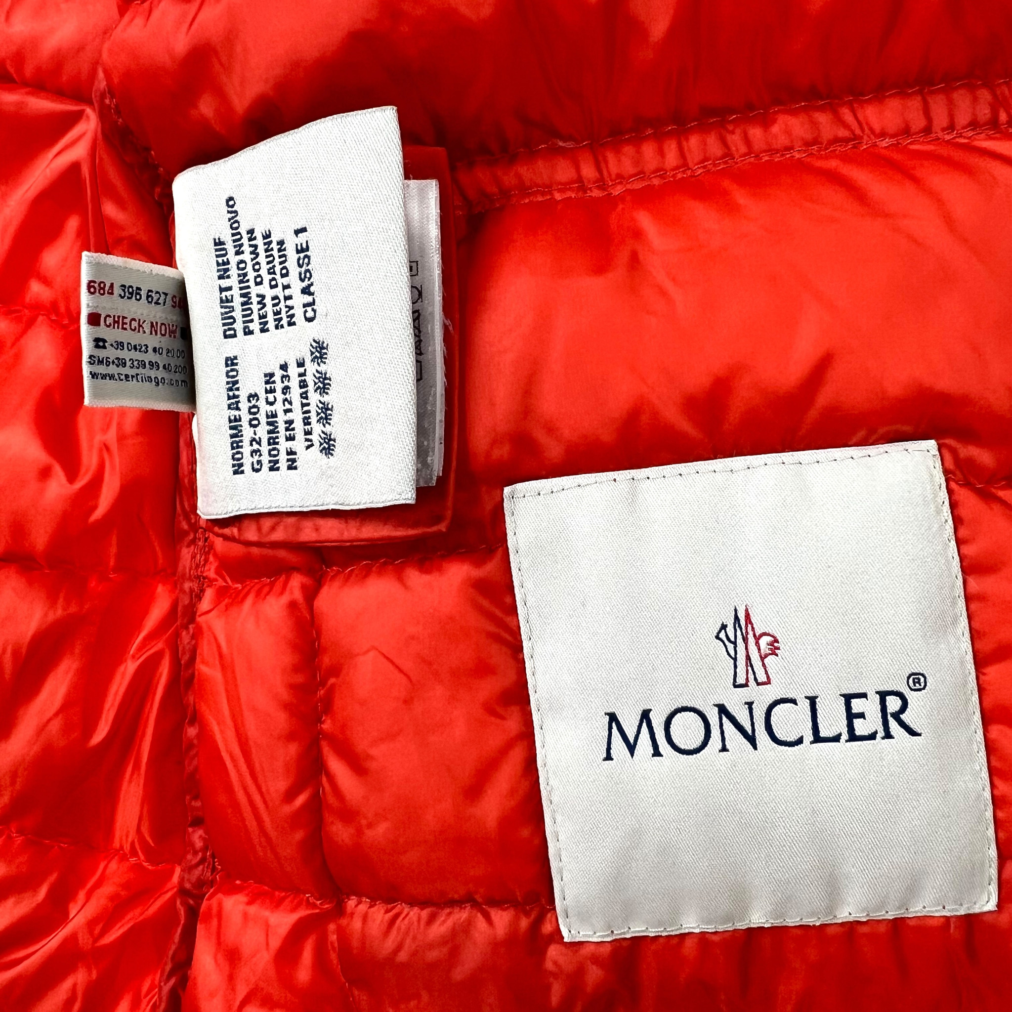 Moncler Lans Women's Orange Puffer Jacket Oliver's Archive