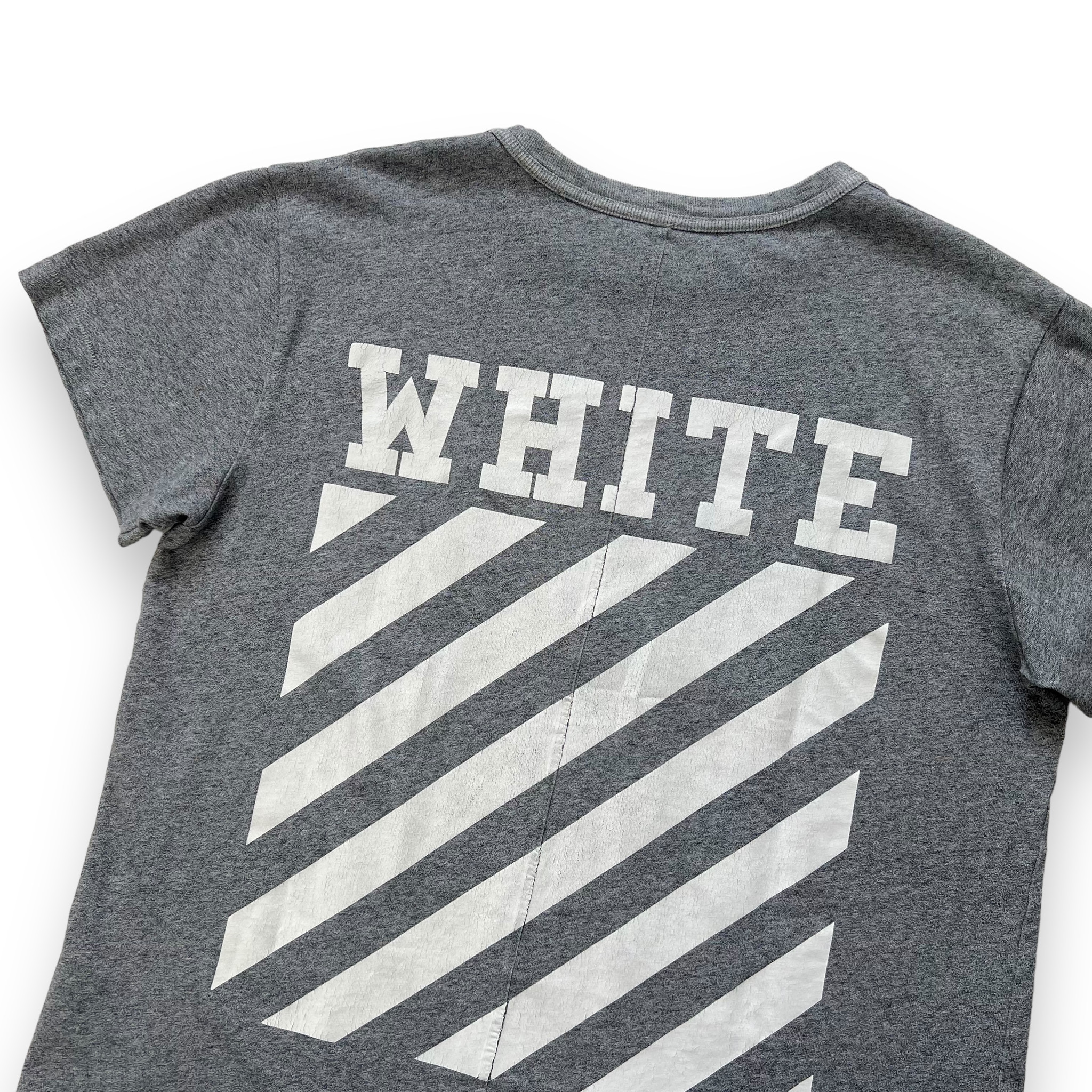 Off-White Diagonal Back Grey T Shirt - Oliver