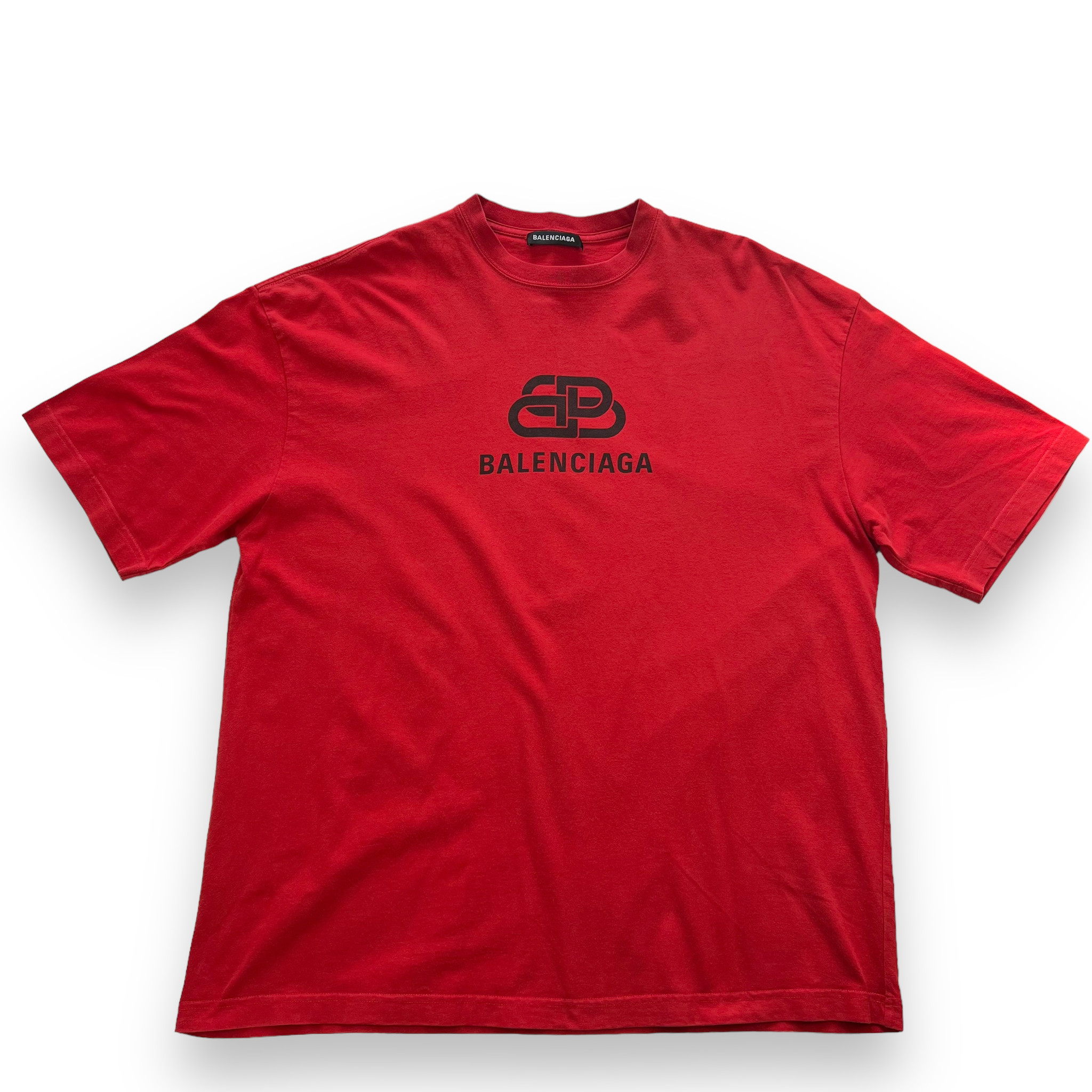 【関税&送料込】Balenciaga Red Cropped T-Shirt Keep Calm Balenciaga Red Cropped T Shirt Keep Calm TheDoubleF New Releases