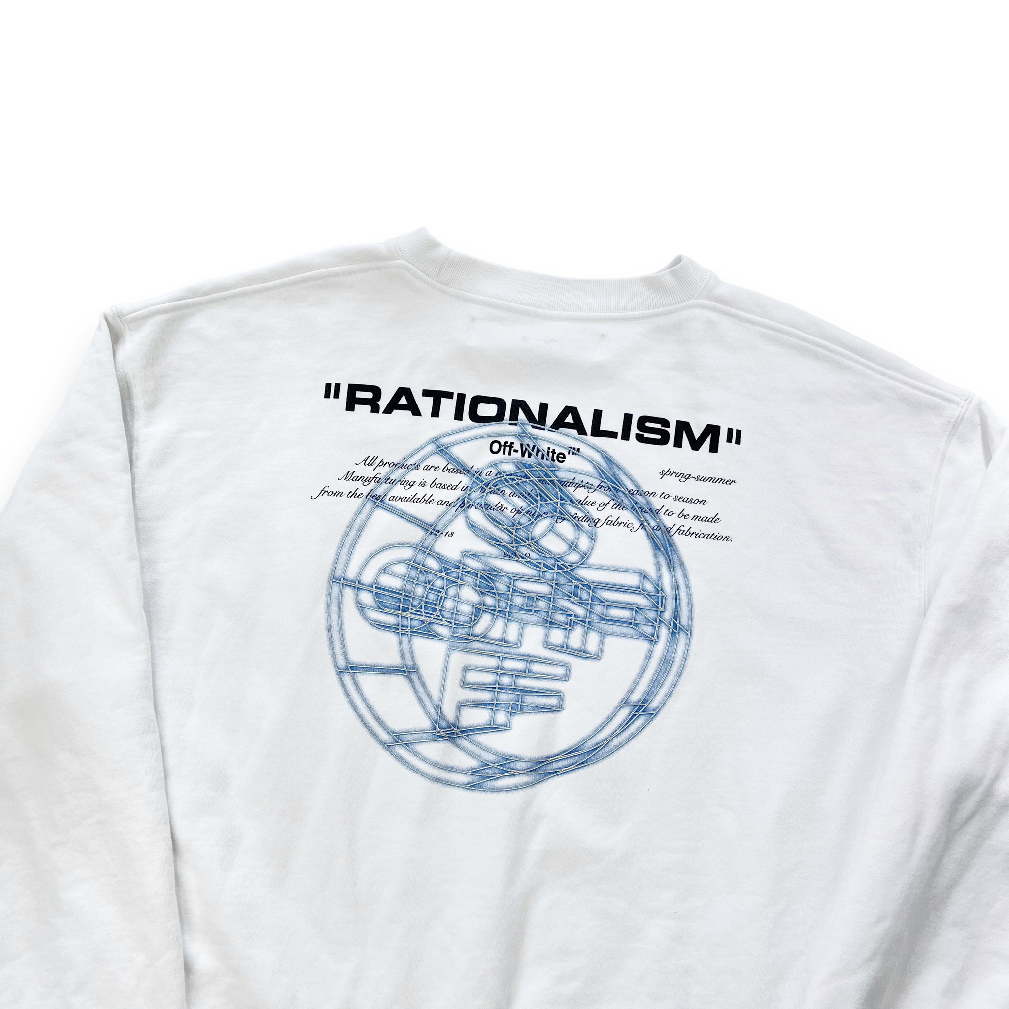 Off-White Rationalism White Sweatshirt - Oliver's Archive