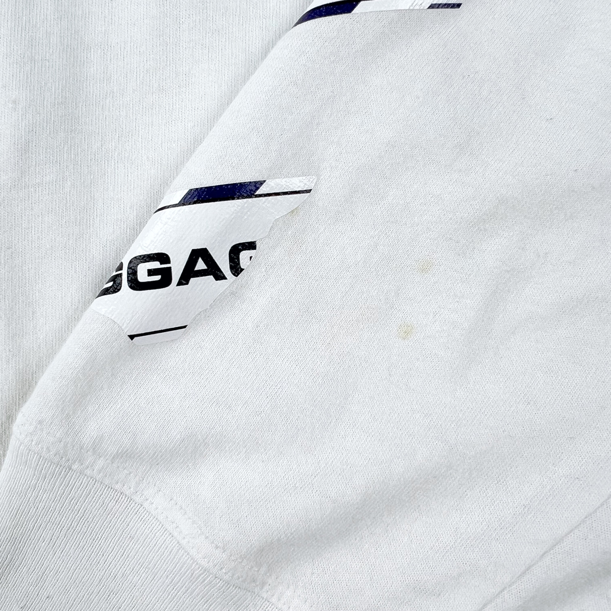 Off-White Airport Tape Arrows White Long Sleeve T Shirt - Oliver's