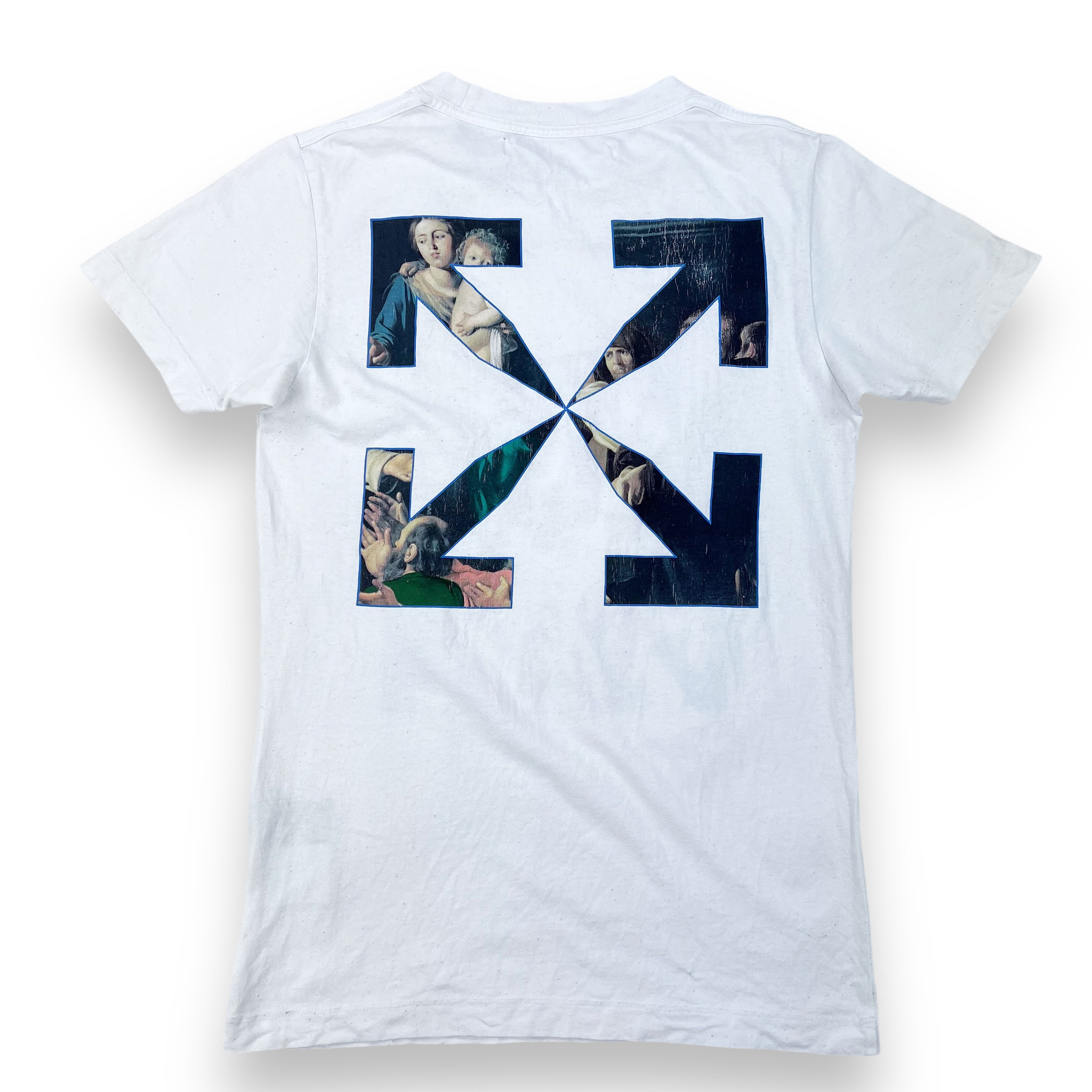OFF-WHITE オフホワイト CARAVAGGIO T-SHIRT OFF-WHITE Caravaggio S/S Over Tee White/Red Men's - SS21 - US