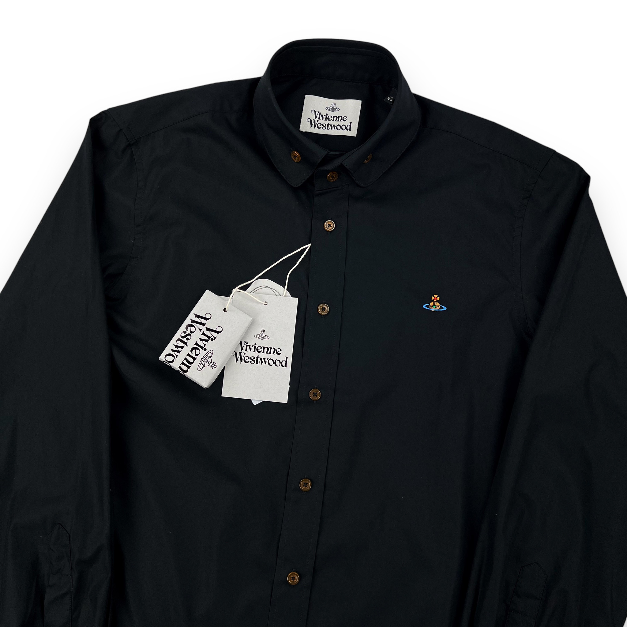 シャツ Vivienne Westwood KRALL SHIRT Two Button Krall Shirt in BLACK | Vivienne Westwood®
