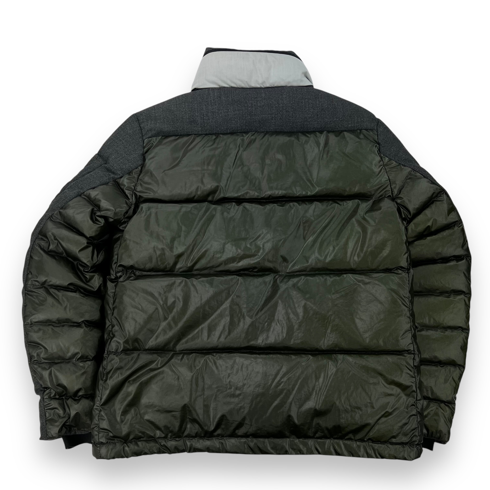 C.P. Company Grey & Green Sample Down Jacket - Oliver's Archive