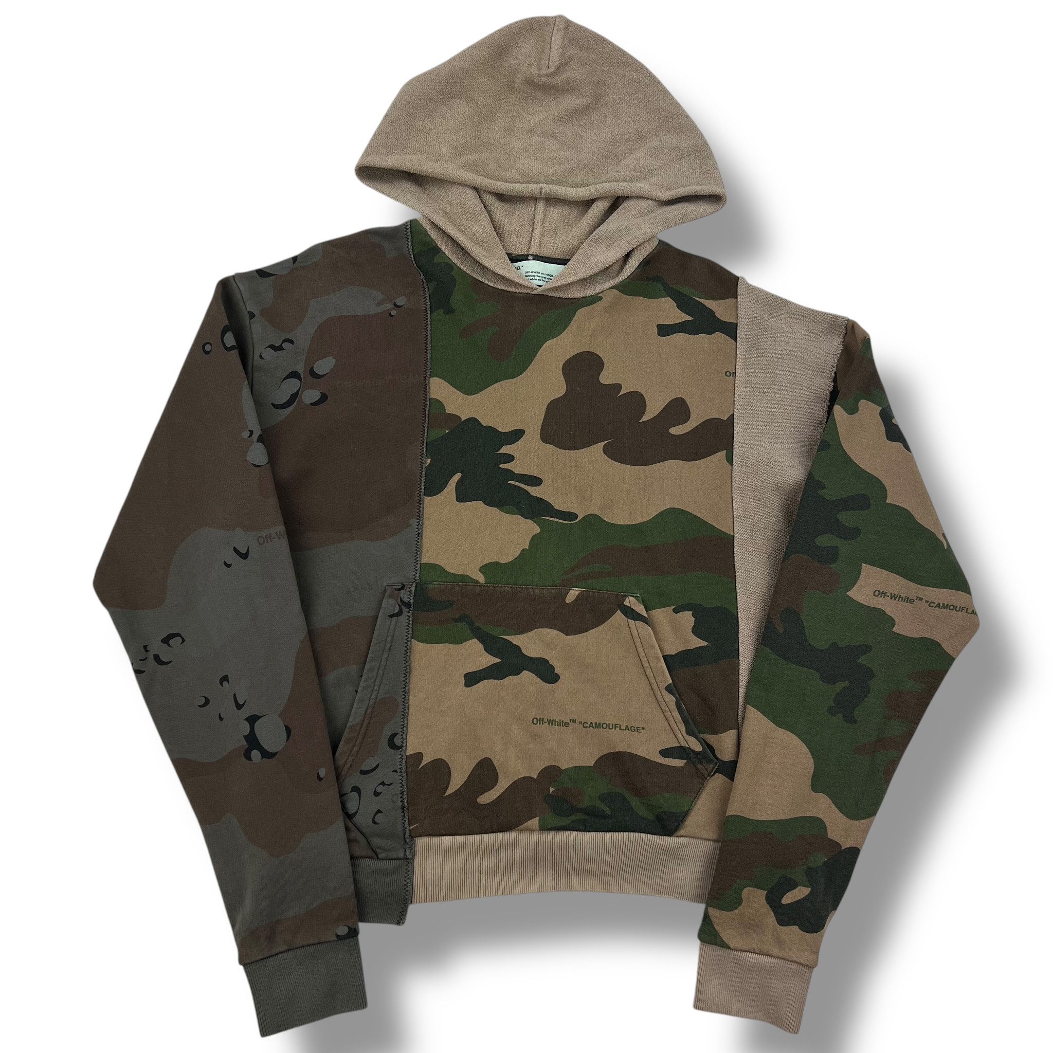 即発 OFF WHITE 18FW ARROW RECONSTRUCTURED CAMO HOODIE PARKA Off-White Reconstructed Camo Arrows Hoodie - Oliver's Archive