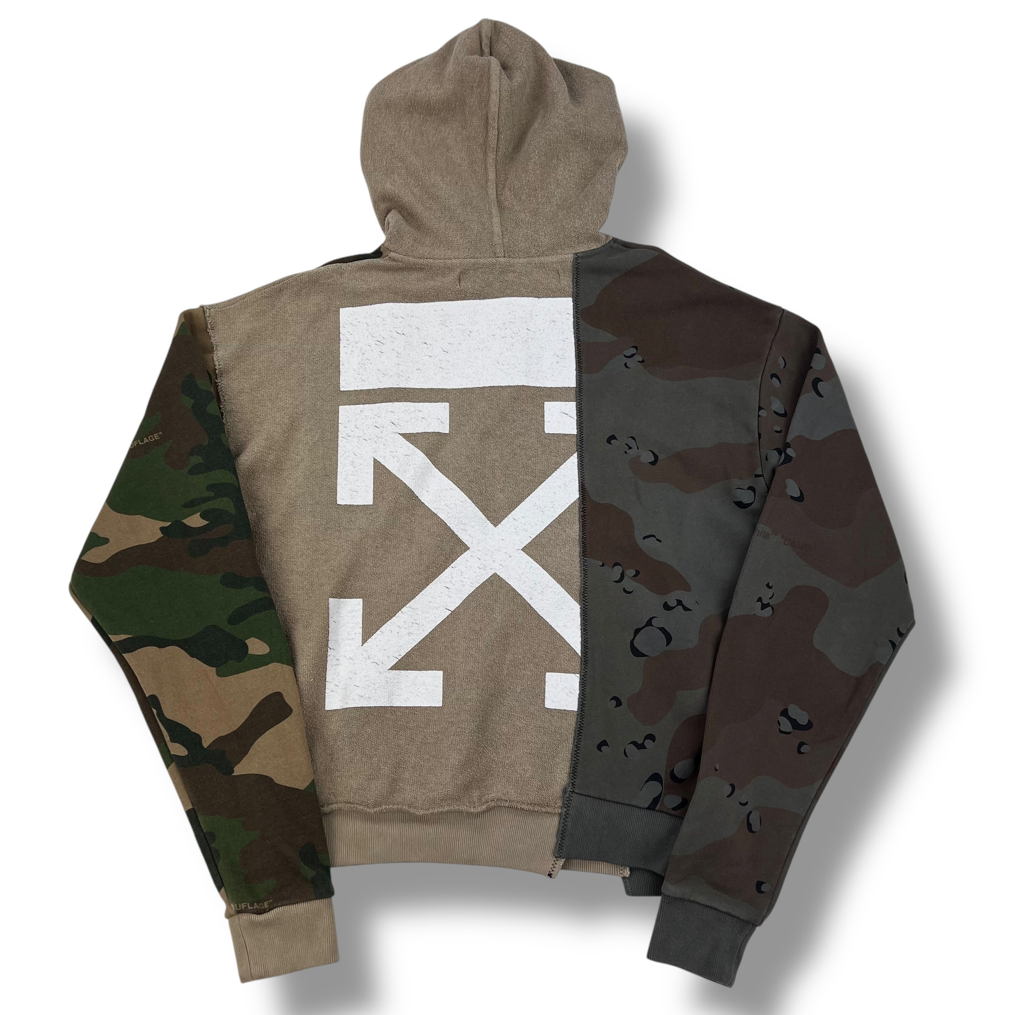 即発 OFF WHITE 18FW ARROW RECONSTRUCTURED CAMO HOODIE PARKA Off-White Reconstructed Camo Arrows Hoodie - Oliver's Archive