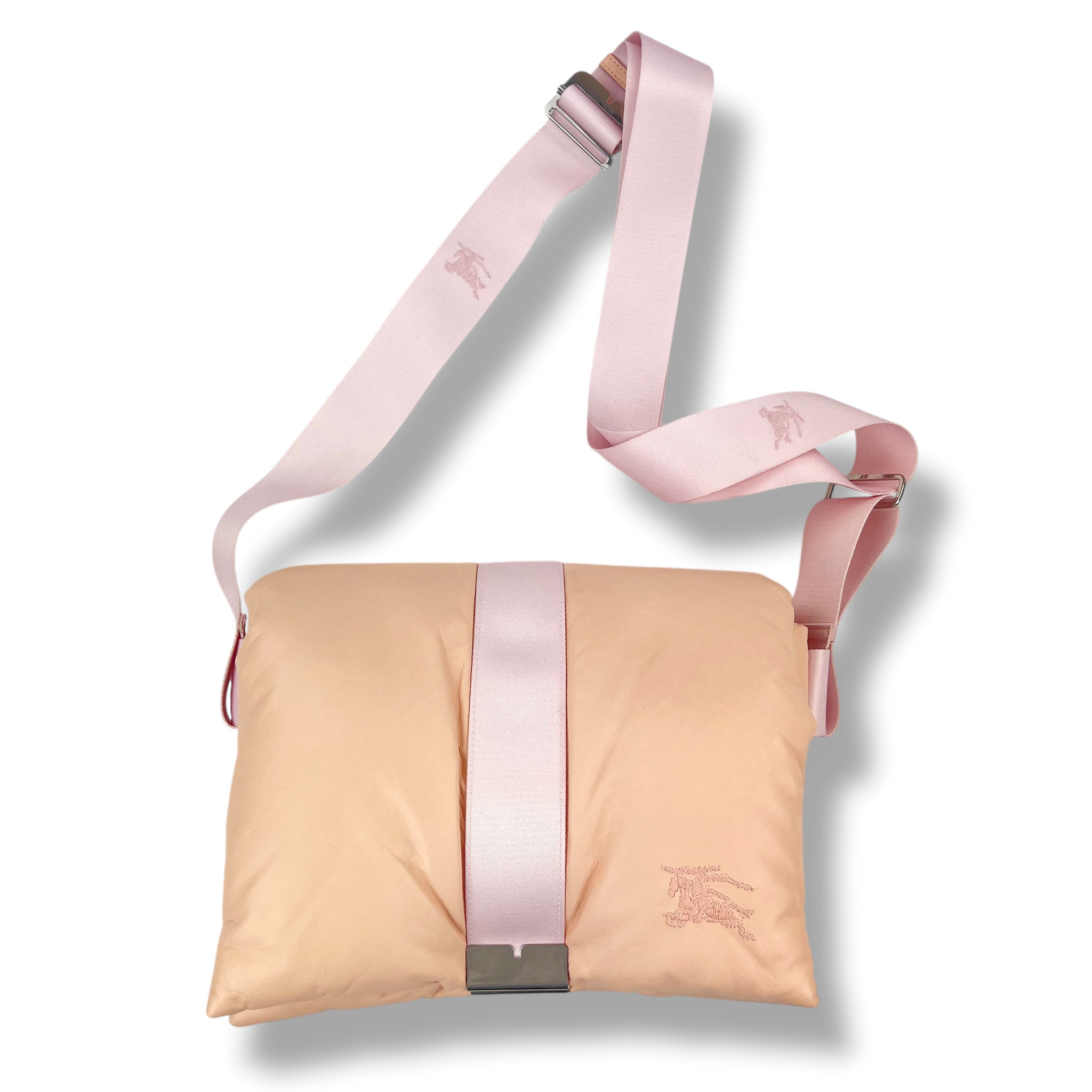 Burberry Pillow Messenger Bag Peach Leather - Oliver's Archive