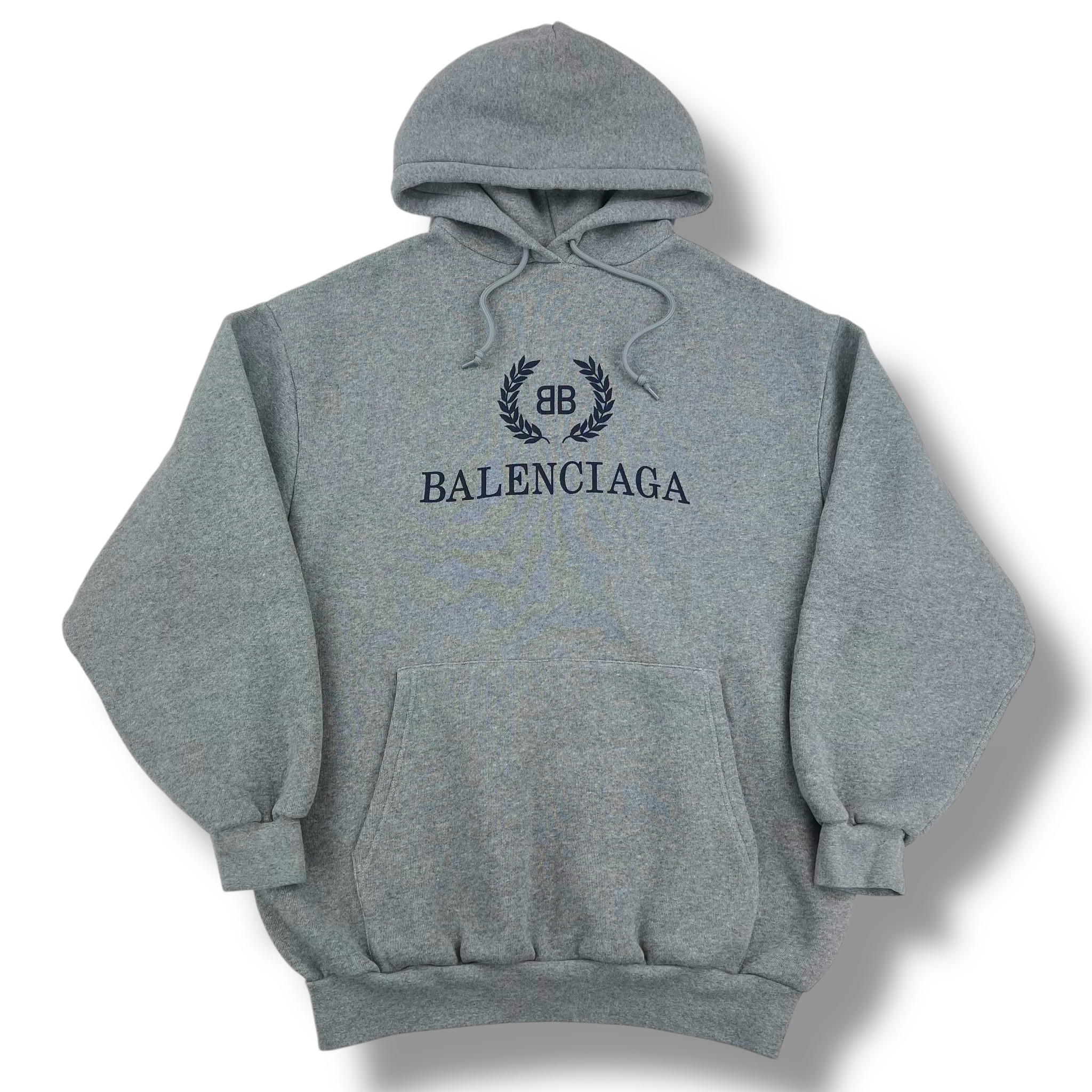Balenciaga BB Crest Grey Hoodie - Oliver's Archive