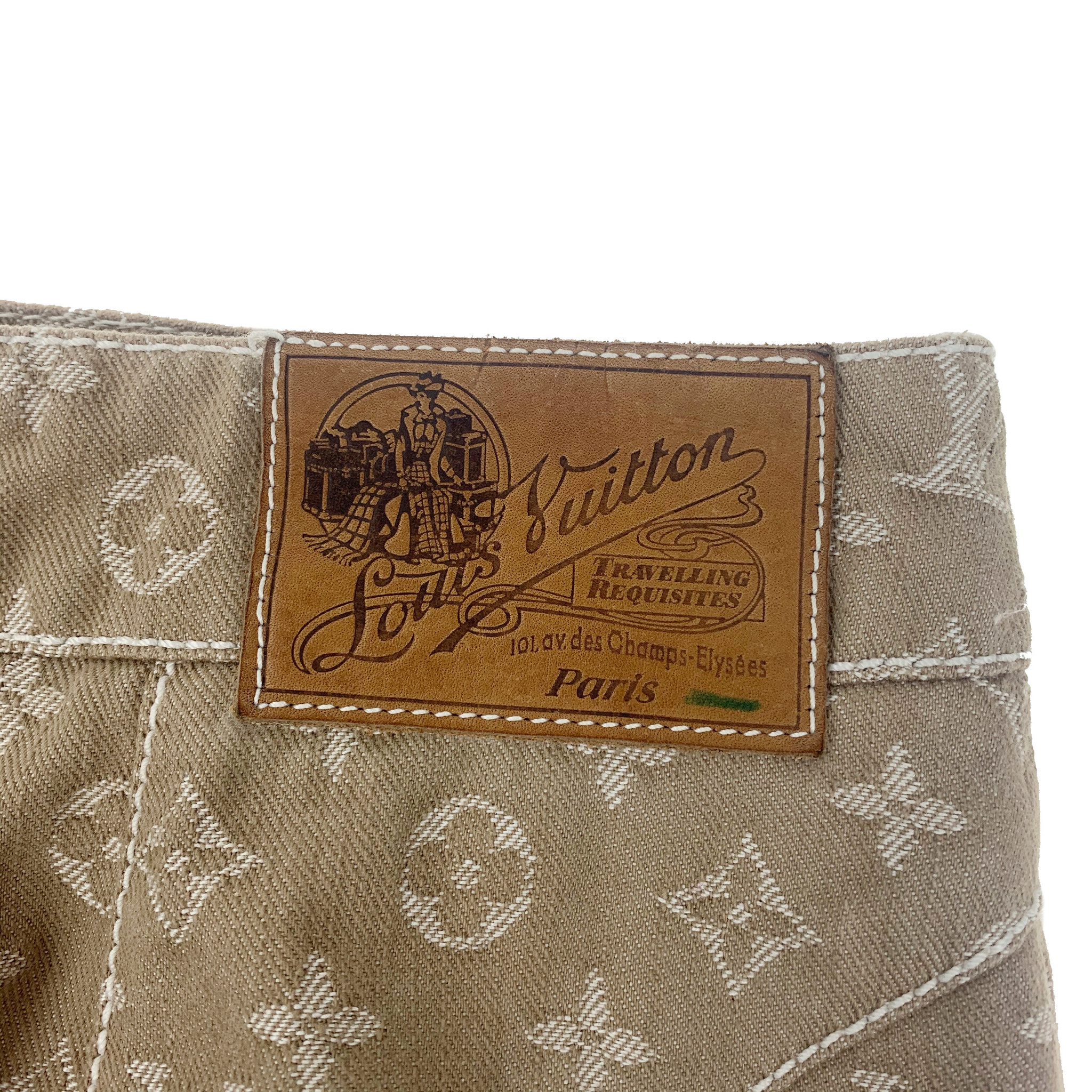 Louis Vuitton Monogram Printed Leather Mini Skirt - Oliver's Archive