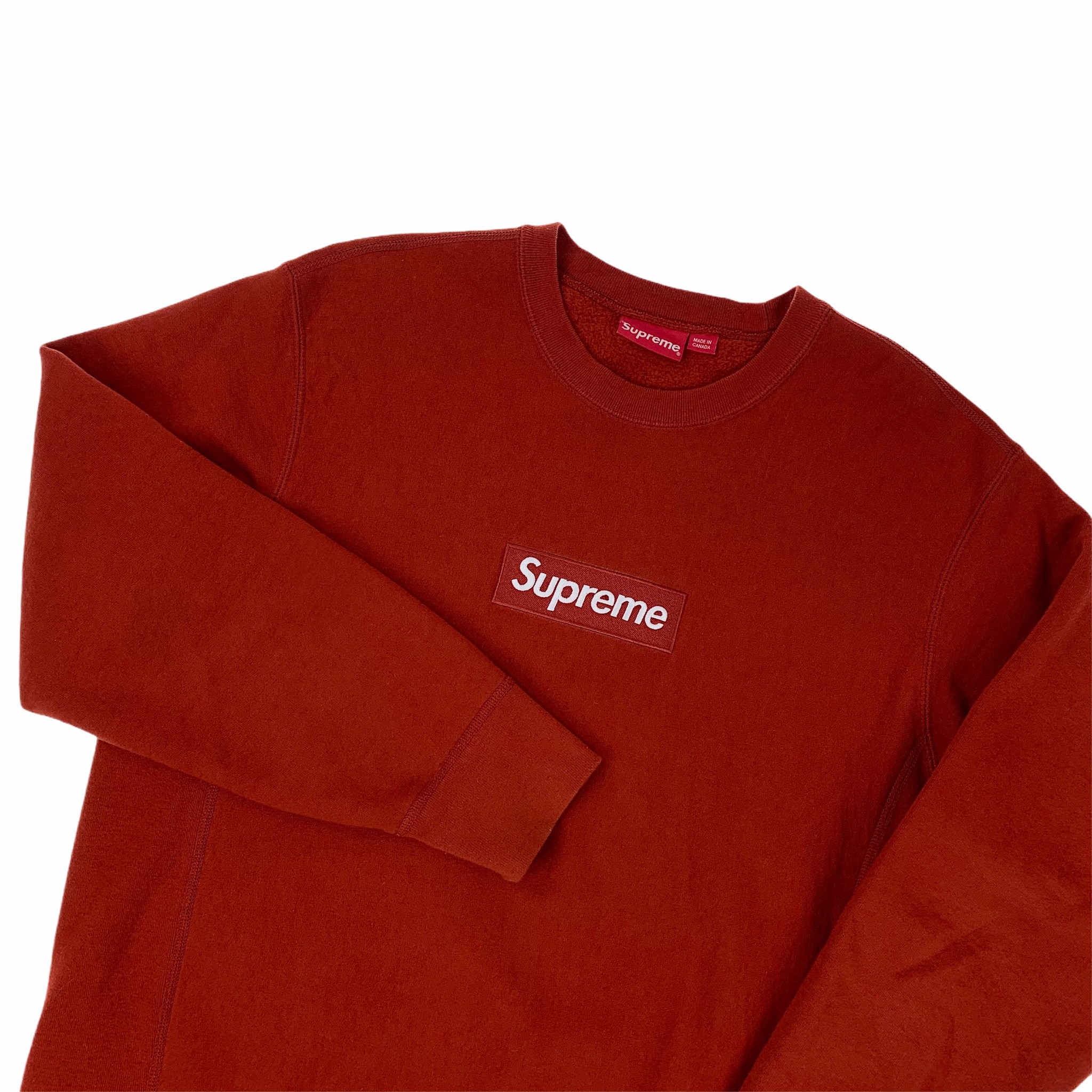 Supreme F/W 18 Rust Box Logo Sweatshirt - Oliver's Archive