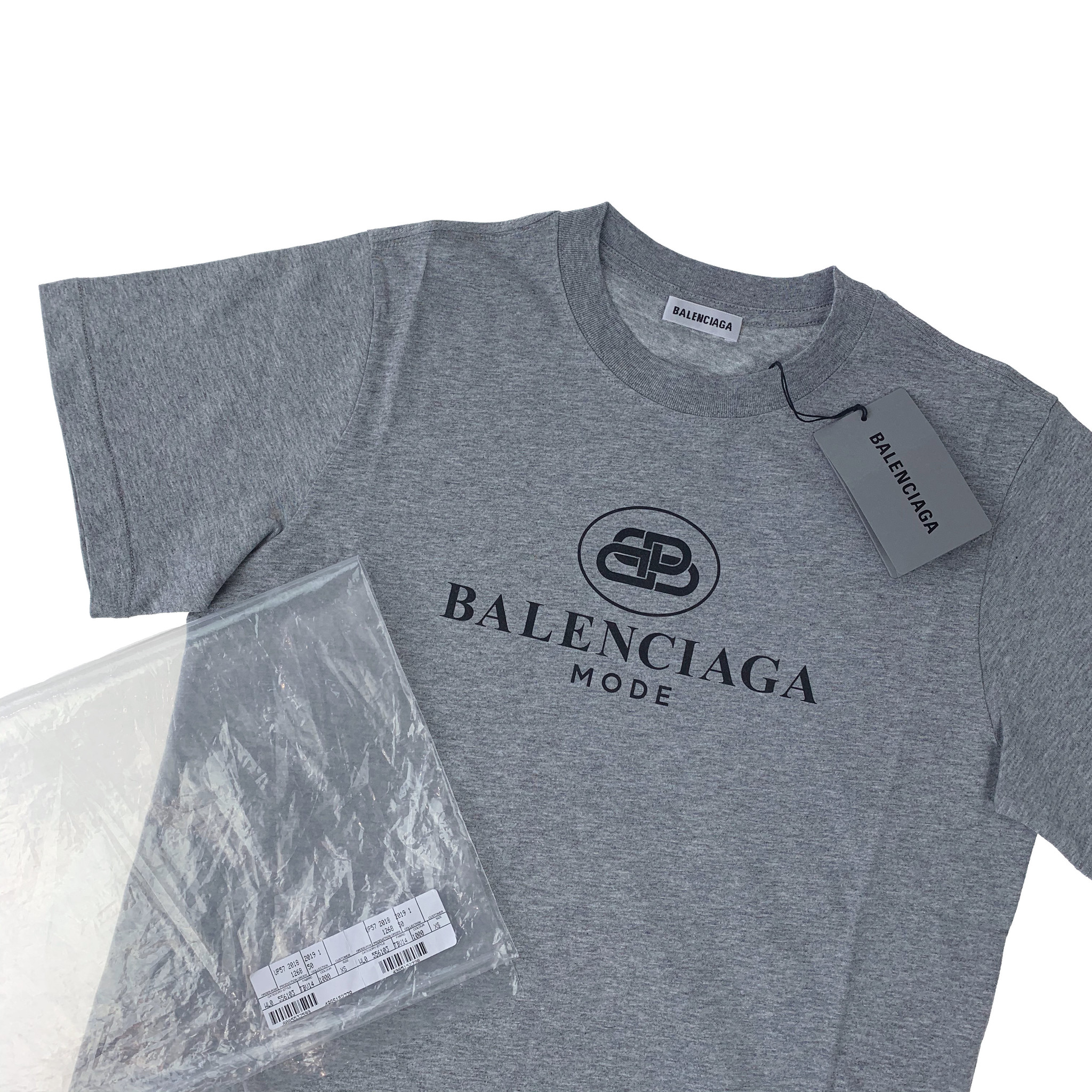 Balenciaga Mode Women's Grey T Shirt - Oliver's Archive