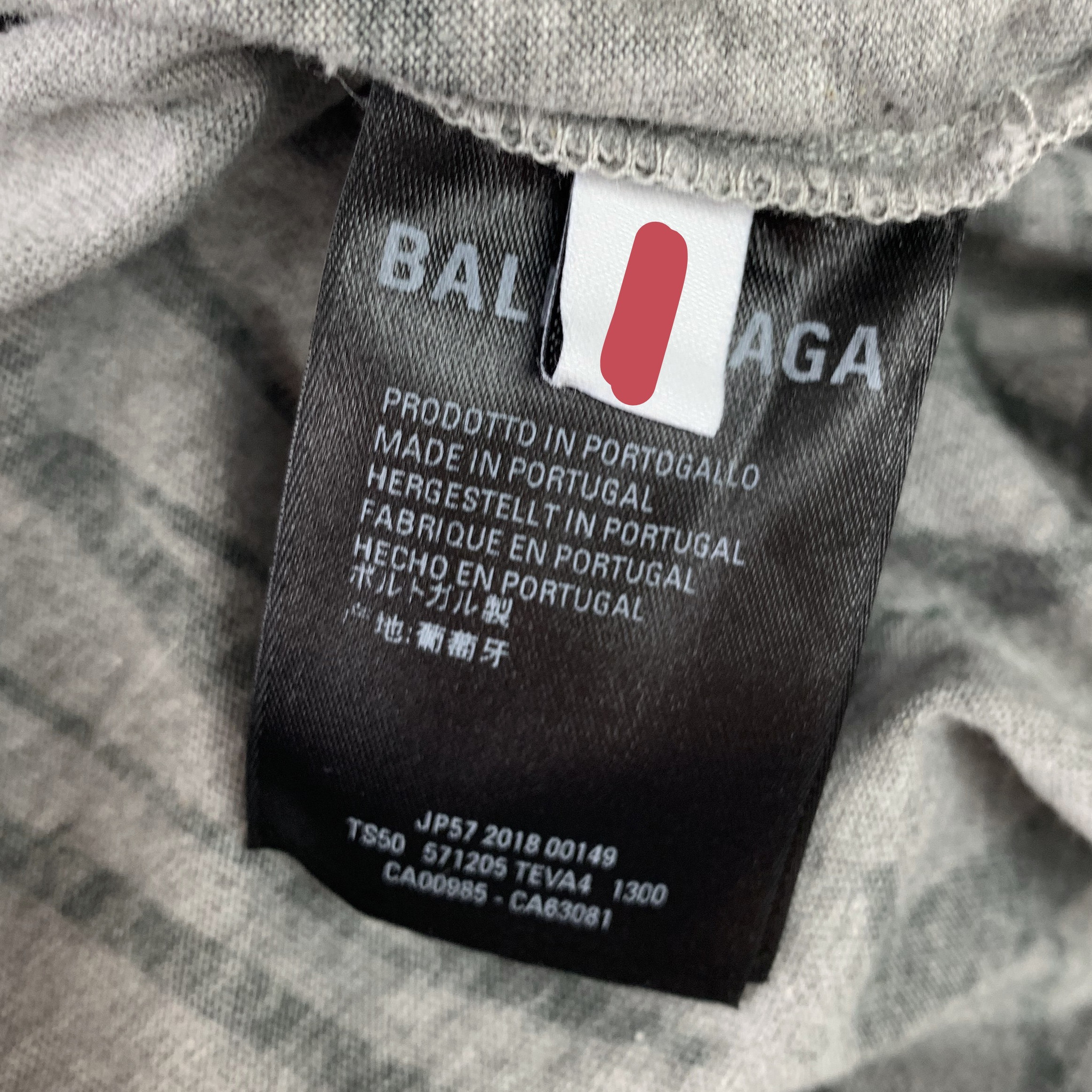 Balenciaga All Over Logo Grey T Shirt - Oliver