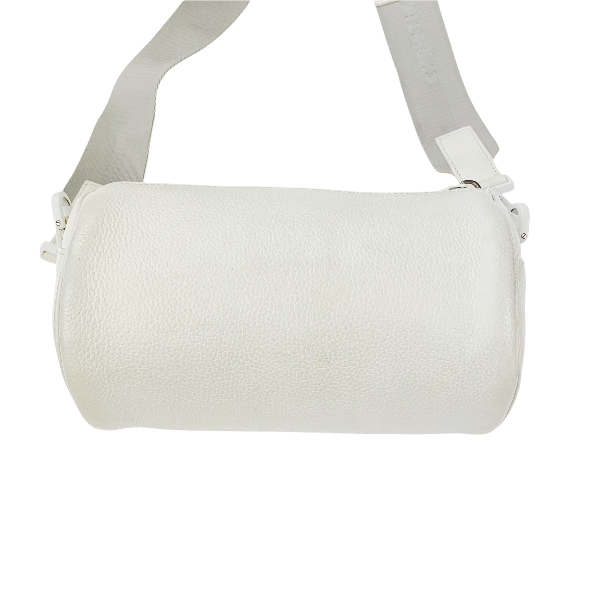 Christian Dior x Daniel Arsham White Grained Leather Roller Bag