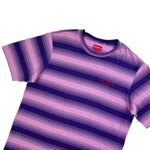 Supreme Purple Striped T Shirt 